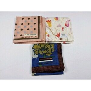 Junko Koshino, Clover Sheep, Flandre Lot Of 3 Handkerchief Neckerchief Bandana